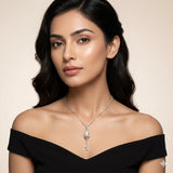 925 Silver Pearl Key Pendant Necklace for Women | Elegant Key Design Sterling Silver Jewellery