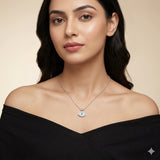 925 Sterling Silver CZ Evil Eye Pendant Necklace for Women