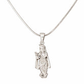 Kids 925 Sterling Silver Krishna Pendant Chain | Little Krishna Silver Jewellery for Boys & Girls