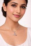 925 Sterling Silver Krishna Divine Flute Pendant Chain for Women | Peacock Feather Inspired Necklace with CZ Stones | BIS Hallmarked