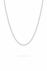 925 Sterling Silver Ball Chain for Men & Women | Minimal Bead Chain Necklace | Unisex Daily Wear