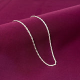 925 Sterling Silver Link Chain for Men | Rectangular Link Necklace | Minimal Daily Wear Chain