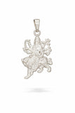 Kids 925 Sterling Silver Durga Mata Pendant Chain | Goddess Durga Silver Jewellery for Boys & Girls