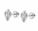 Zaviraa 925 Sterling Silver Khanda Stud Earrings for Women | Sikh Symbol Silver Earrings | Pure Chandi Spiritual Jewellery