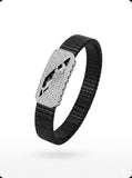 Zaviraa Cubic Zirconia Diamond Studed 925 Silver Jaguar Stretchable Band