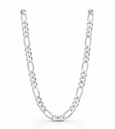 Men’s 925 Sterling Silver Figaro Chain | Classic 3+1 Link Silver Chain