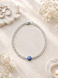 Silver Evil Eye Kids Bracelet I Premium 925 Silver Lovely KIds Evil Eye Bracelet I Trending 925 Silver Evil Eye Bracelet