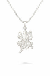 durgamaa Silver pendant necklace on a white background