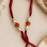pearl+rudraksh rakhi