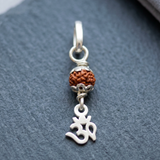 Zaviraa 925 Sterling Silver Rudraksha Pendant for Men & Women | Natural Rudraksh with Silver Cap | Pure Chandi Spiritual Jewellery | Pendant Only & Chain Options
