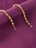 Rudraksh Mala + Bracelet Combo | 8mm | Silver Flower Caps & Beads | Men | Zaviraa