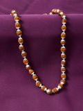 Rudraksh Mala + Bracelet Combo | 8mm | Silver Flower Caps & Beads | Men | Zaviraa