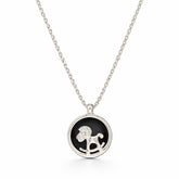 Silver with engraved text on a white background