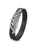 Zaviraa Jai Shree Ram Signature 925 Silver Stretchable Band