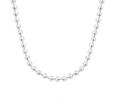 925 Sterling Silver Ball Bead Chain Necklace – Minimal Silver Chain for Women & Men