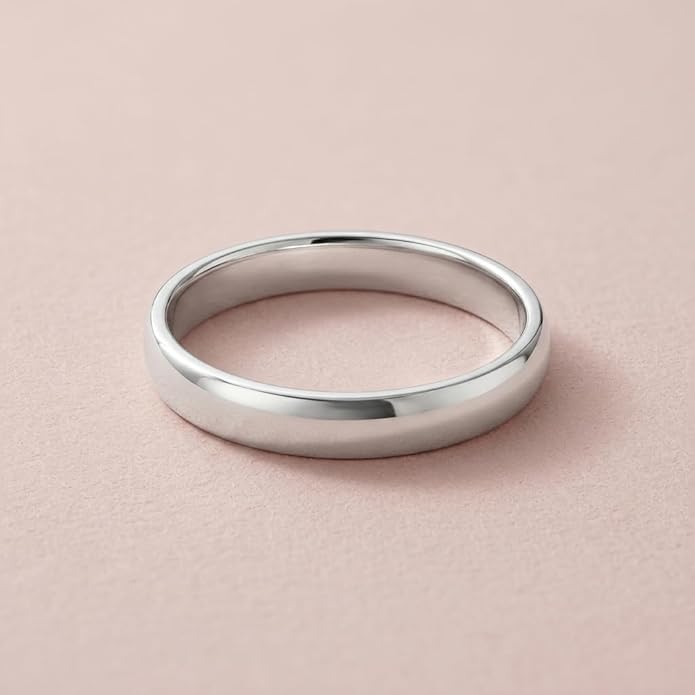 Pure 92.5 Sterling Silver Band Ring for Men & Women | Minimal Plain Silver Ring | Hallmarked 925 Daily Wear Ring | Zaviraa