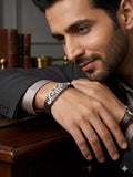 Zaviraa Jai Shree Ram Signature 925 Silver Stretchable Band