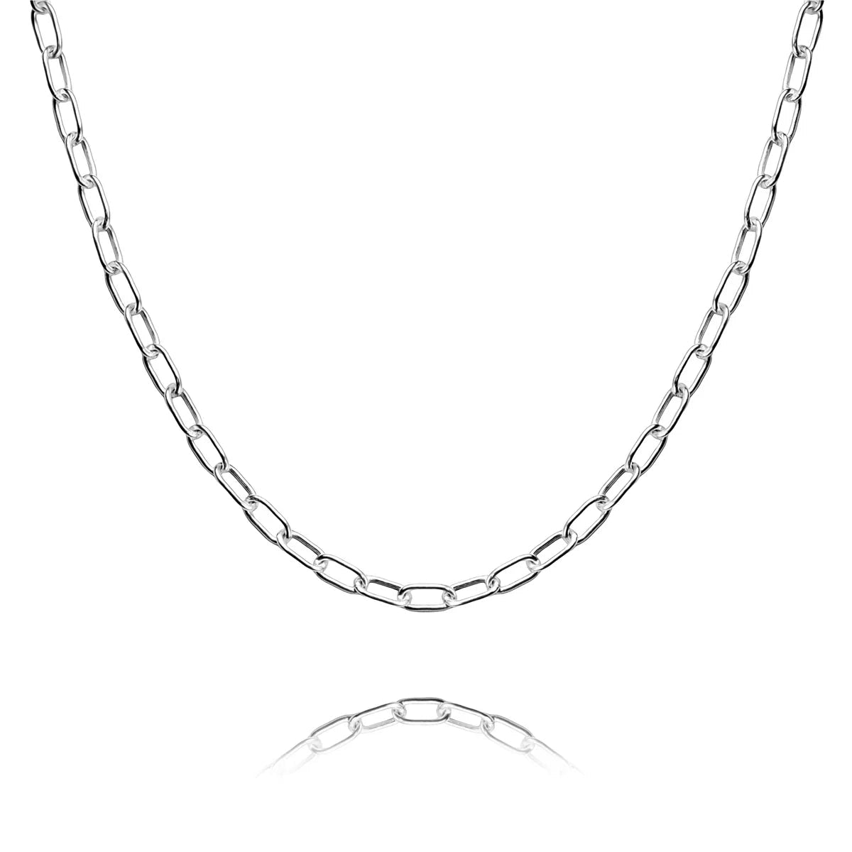 925 Sterling Silver Anchor Chain Necklace – Classic Mariner Link Silver Chain for Women & Men | Zaviraa