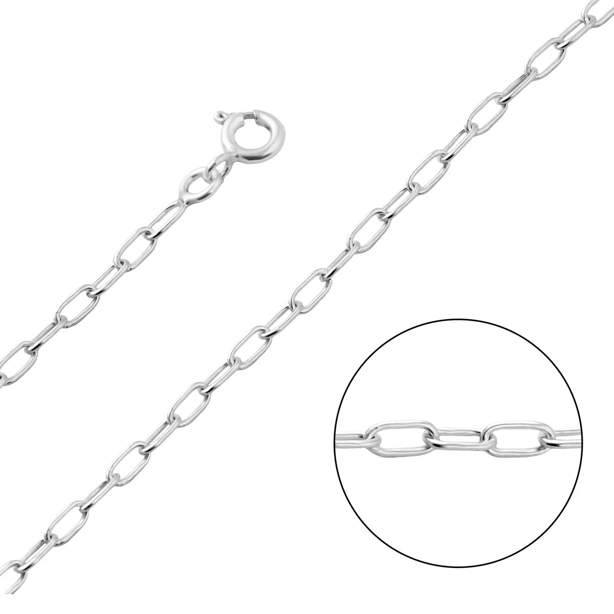 925 Sterling Silver Anchor Chain Necklace – Classic Mariner Link Silver Chain for Women & Men | Zaviraa
