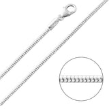 925 Sterling Silver Snake Chain Necklace – Smooth Minimal Silver Chain for Women & Men | Zaviraa