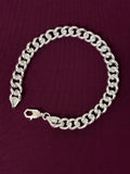 925 Sterling Silver Classic Curb Chain Bracelet for Men