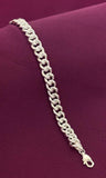 925 Sterling Silver Classic Curb Chain Bracelet for Men