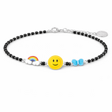 Kids Smiley Rainbow Nazariya Bracelet – 925 Silver