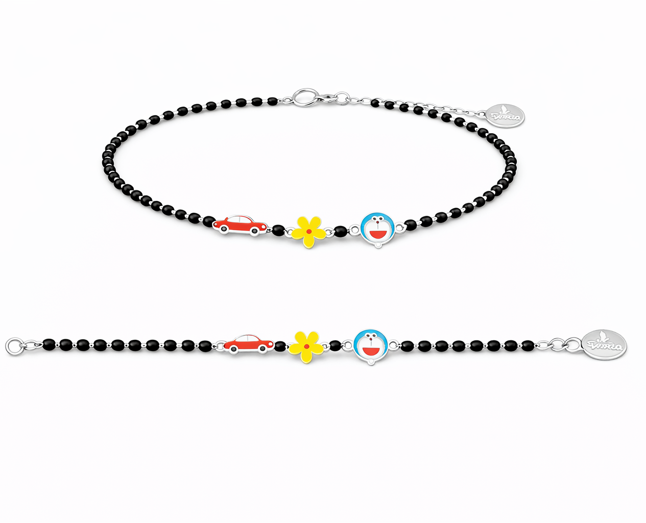 Kids Multi Charm Cartoon Nazariya Bracelet – 925 Silver