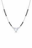Zaviraa Solitaire Heart Shape 925 Sterling Silver Mangalsutra