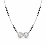 925 Silver Floral Curve Mangalsutra
