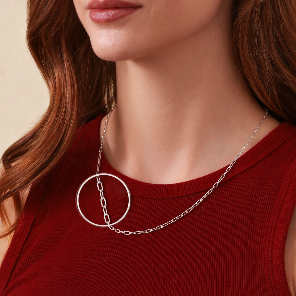 925 Sterling Silver Anchor Chain Necklace – Classic Mariner Link Silver Chain for Women & Men | Zaviraa