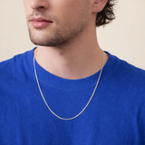 925 Sterling Silver Classic Curb Chain Necklace – Polished Link Silver Chain for Women & Men | Zaviraa