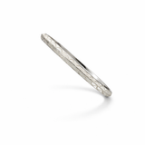 Men’s 925 Sterling Silver Engraved Flat Kada | Designer Pattern Bracelet for Men