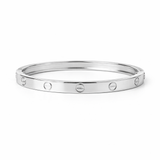 925 Sterling Silver Screw Designer Kada for Men | Minimal Silver Bracelet