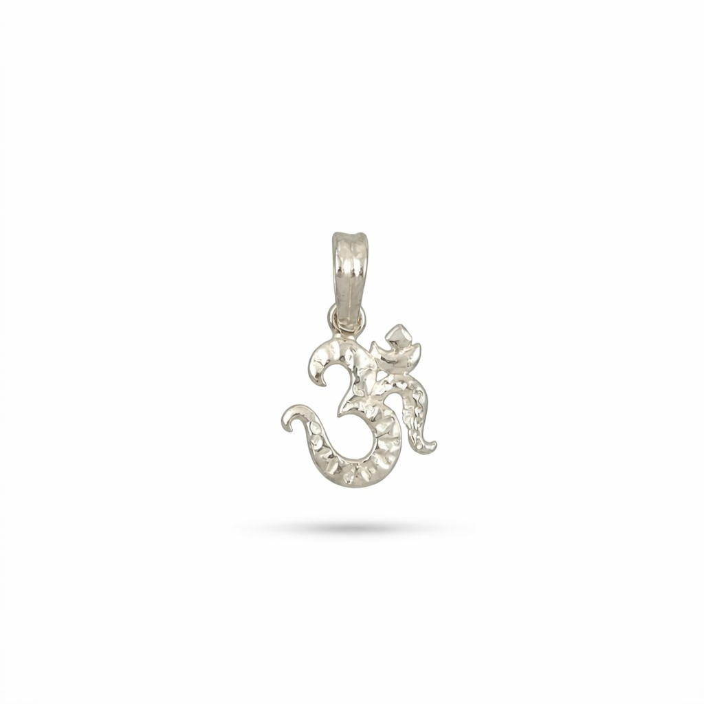 Kids 925 Sterling Silver Om Pendant Chain | Spiritual Silver Jewellery for Boys & Girls