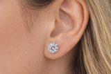 925 Sterling Silver Solitaire Stud Earrings for Women | Classic Round CZ Diamond Earrings | Zaviraa