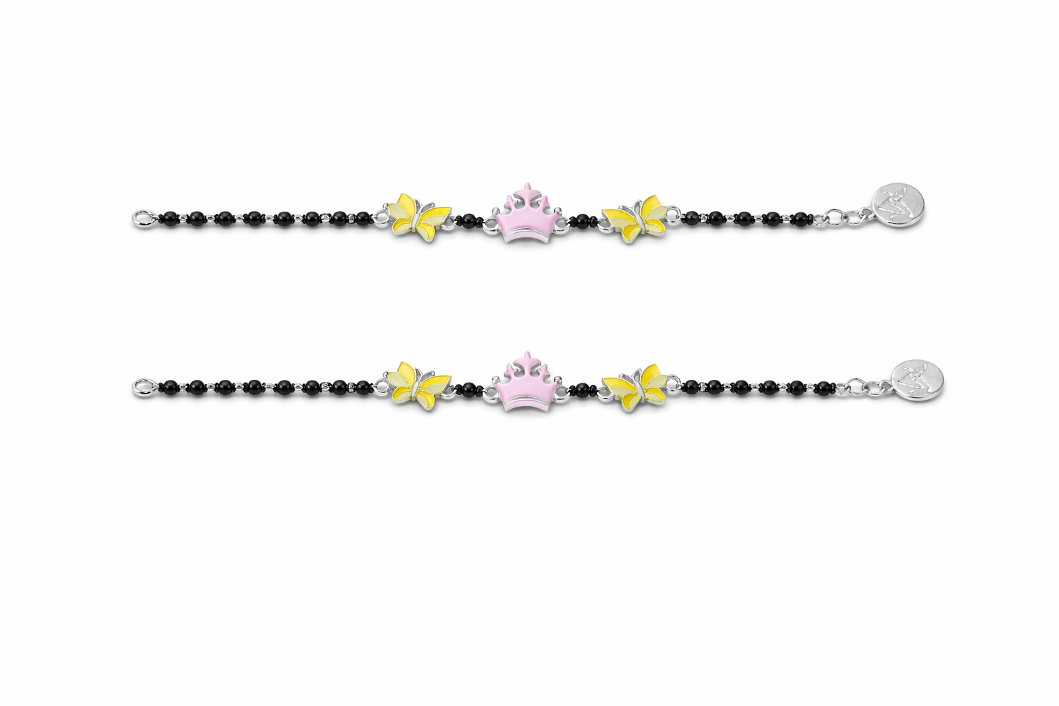 Kids Butterfly Crown Nazariya Bracelet – 925 Silver