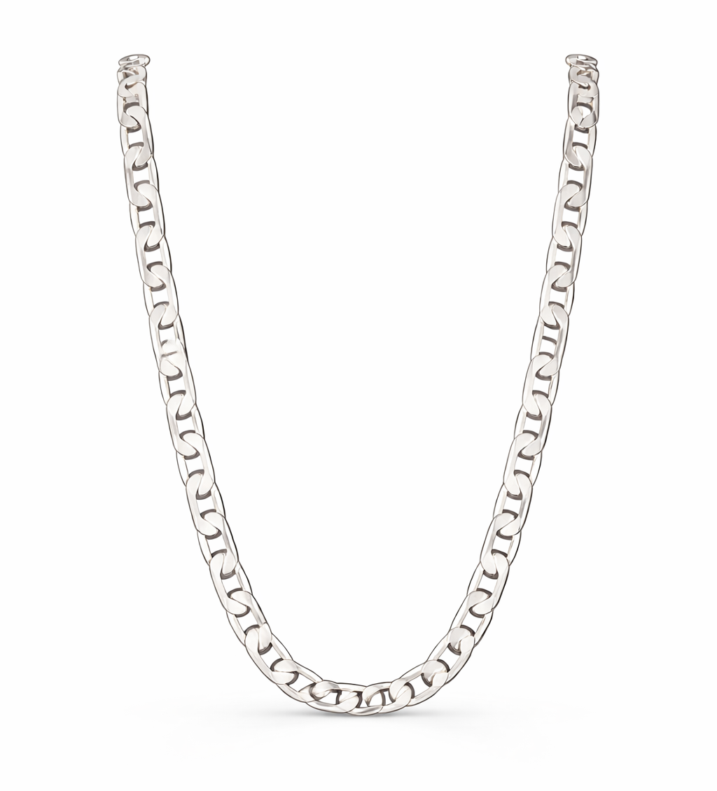 Men’s 925 Sterling Silver S-Link Chain | Designer Solid Silver Chain for Men