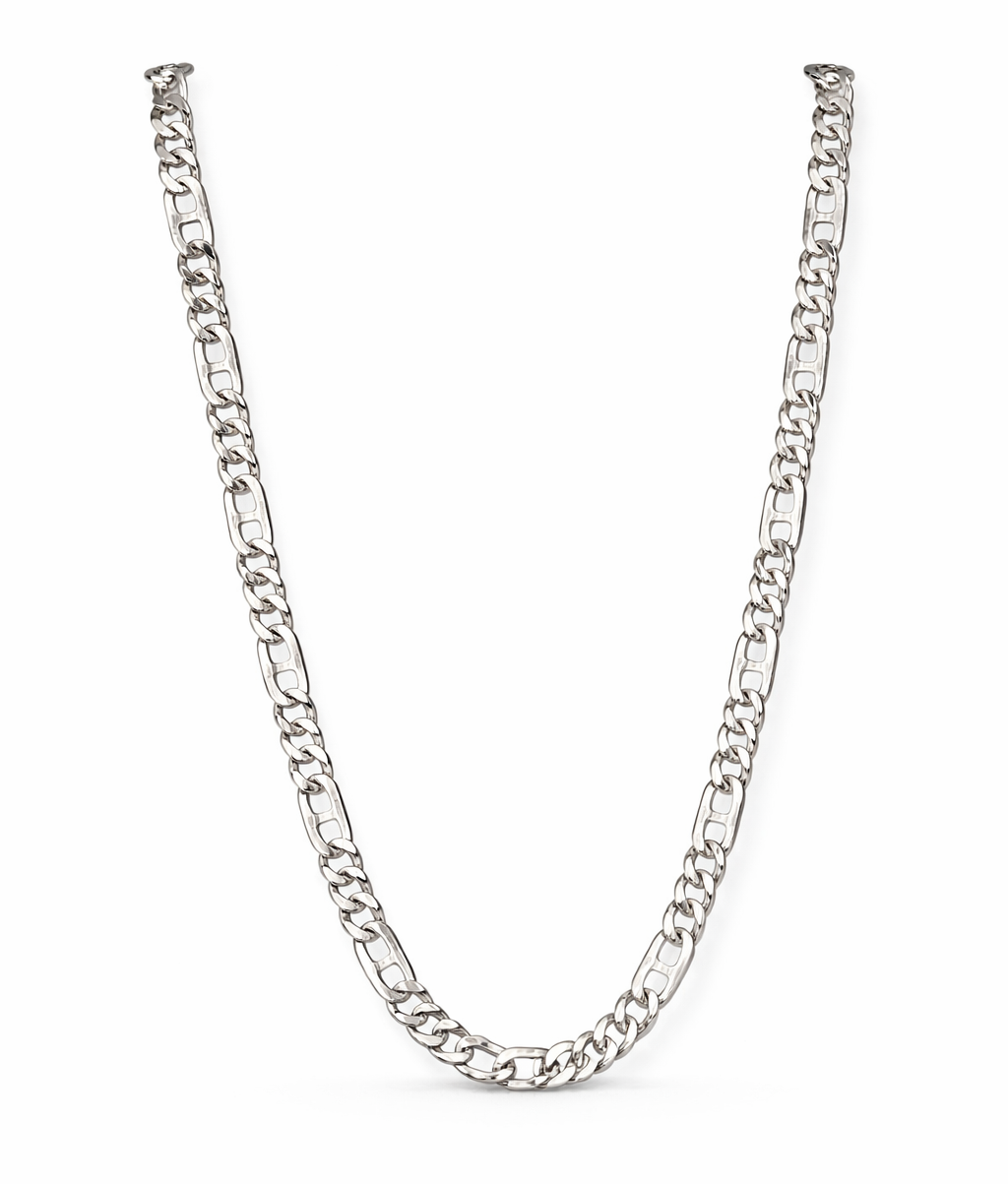 Men’s 925 Sterling Silver Figaro Chain | Classic Italian Link Silver Chain