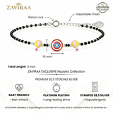Kids Shield Charm Nazariya Bracelet – 925 Silver
