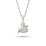 Men's 925 Silver Hanuman Ji Pendant Chain Necklace | Zaviraa