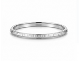Men's 925 Silver Minimal Flat Kada | Mirror Finish | Zaviraa
