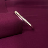 Men's 925 Silver Minimal Flat Kada | Mirror Finish | Zaviraa