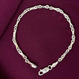 Gents Silver Rectangular Link Chain Zaviraa 1