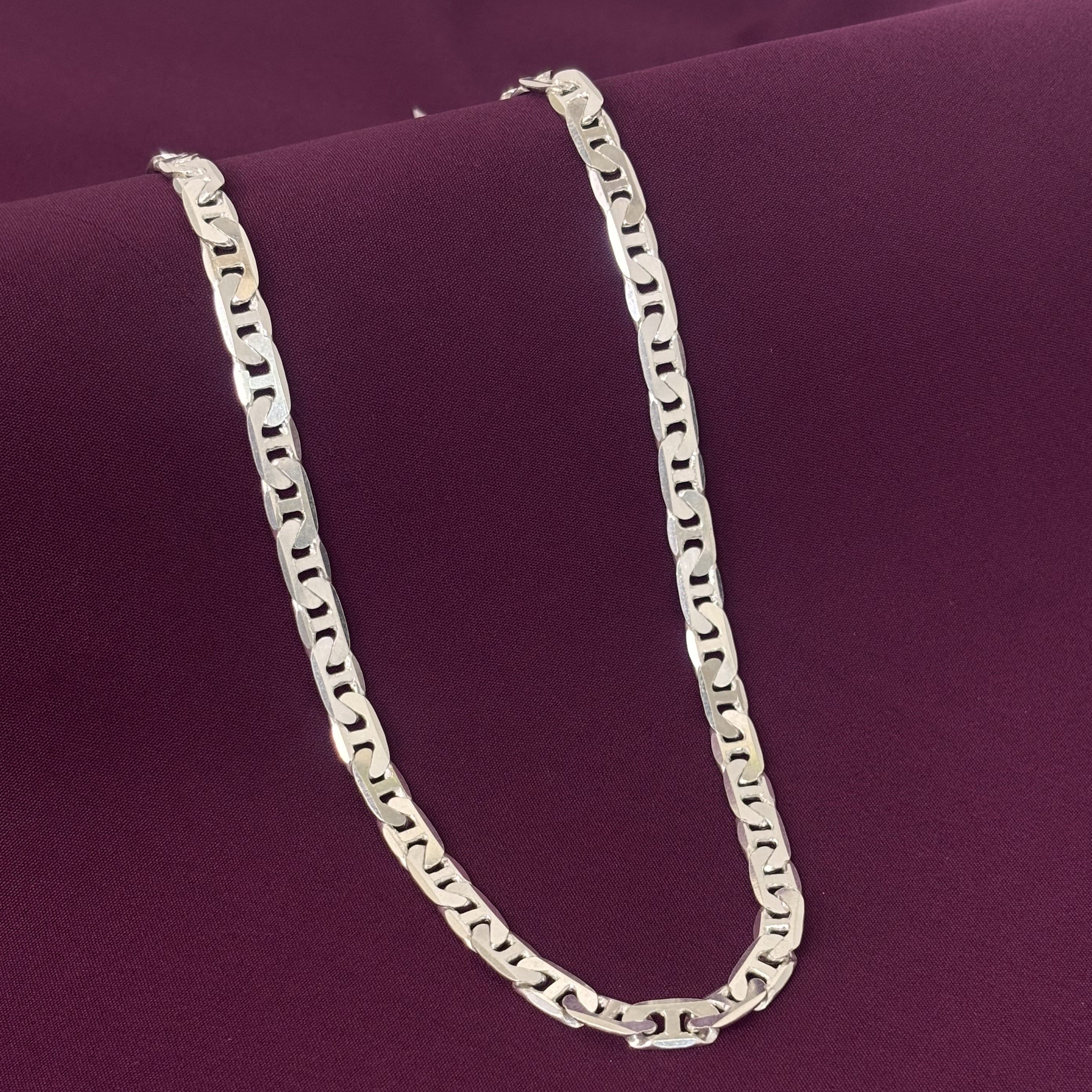 Gents Silver S-link chain Zaviraa 1