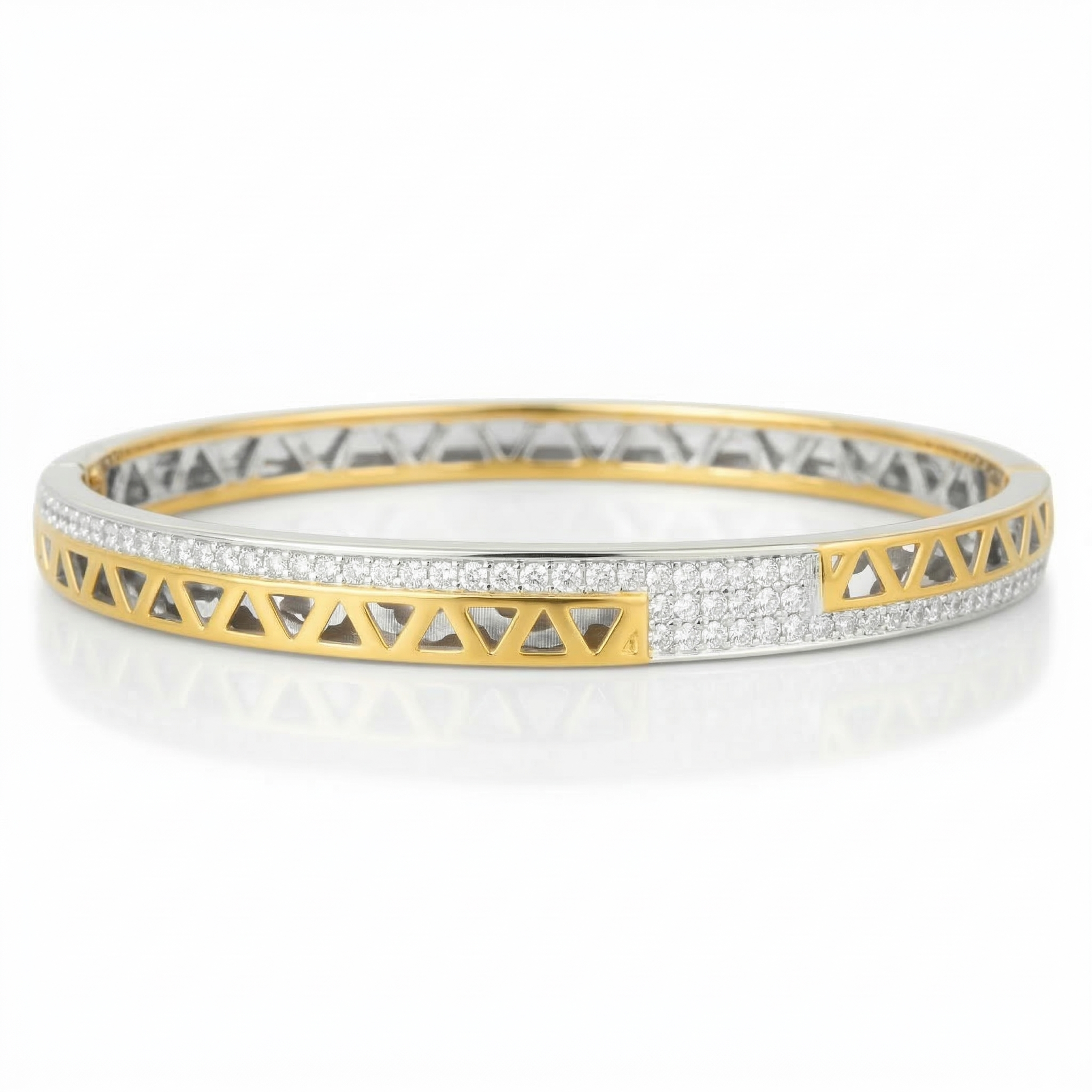 Gents Silver Two tone Kada Zaviraa 1