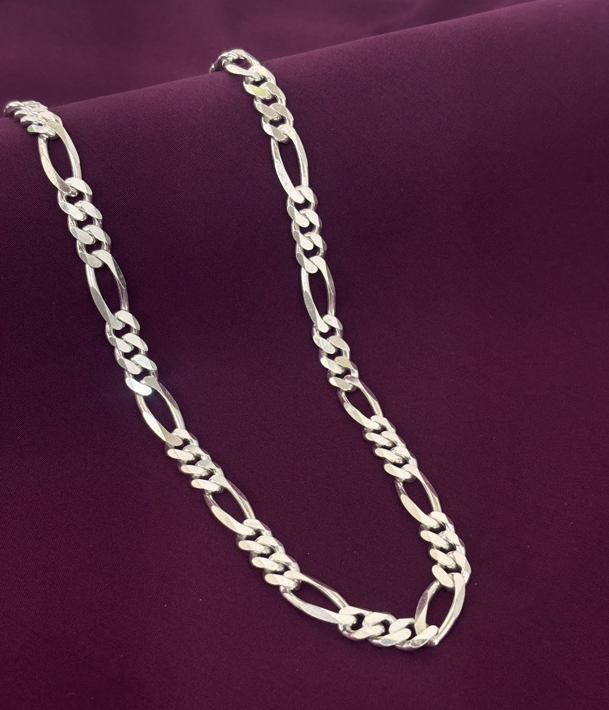 Gents Silver figaro big chain Zaviraa 1