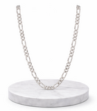 Gents Silver figaro classic chain Zaviraa 1