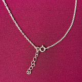 Zaviraa Floral Diamond-Style Mangalsutra in 925 Sterling Silver