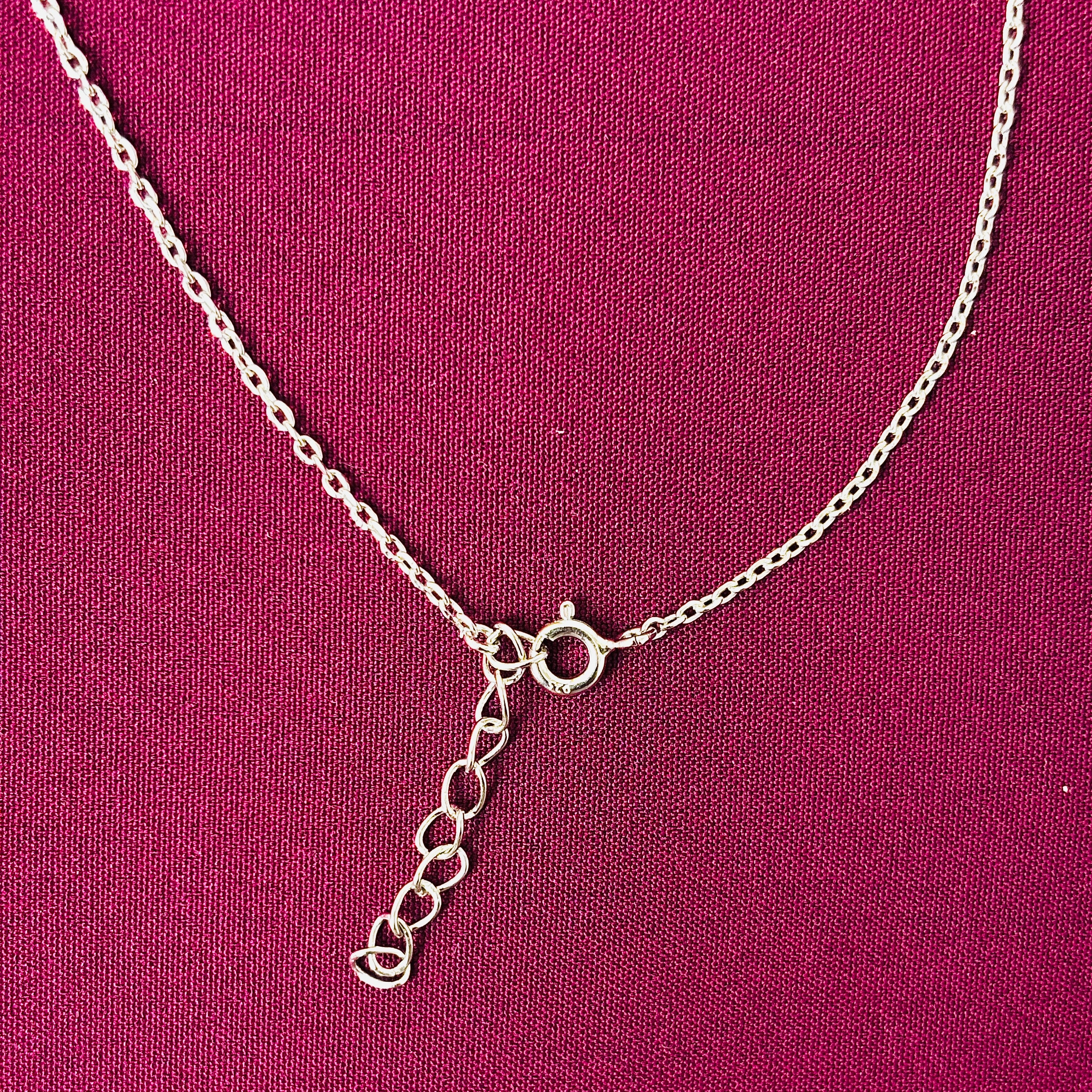 Zaviraa Minimal Leaf Design 925 Sterling Silver Mangalsutra Necklace